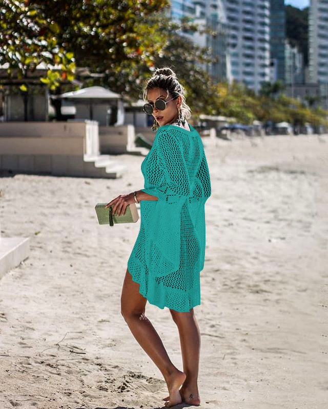 F4745-3 crochet beach dress